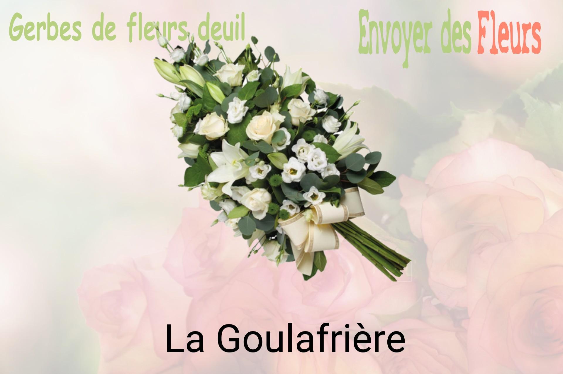 Gerbe de fleurs de deuil livrée à La Goulafrière